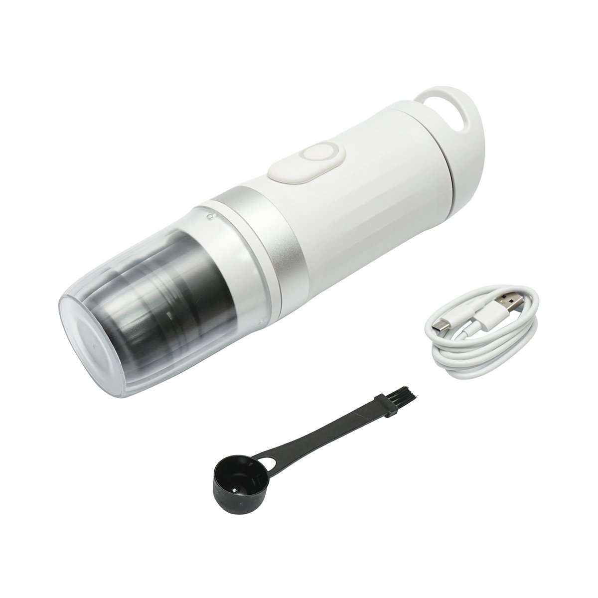 Aparat de cafea portabil 12V/100W, baterie litiu 9600 mAh, presiune 20 bar, rezervor apa 60-80ml, ceasca 300ml, capsule Nespresso, Dolce Gusto, cafea macinata
